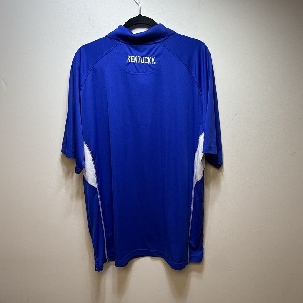 University of Kentucky Wildcats Team Mens XXL Blue White Polo Shirt NCAA - Picture 4 of 6